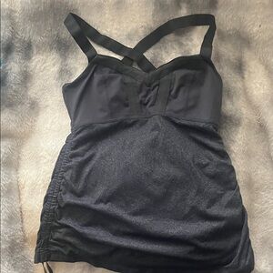 lululemon athletica Charcoal and Black Tank Top